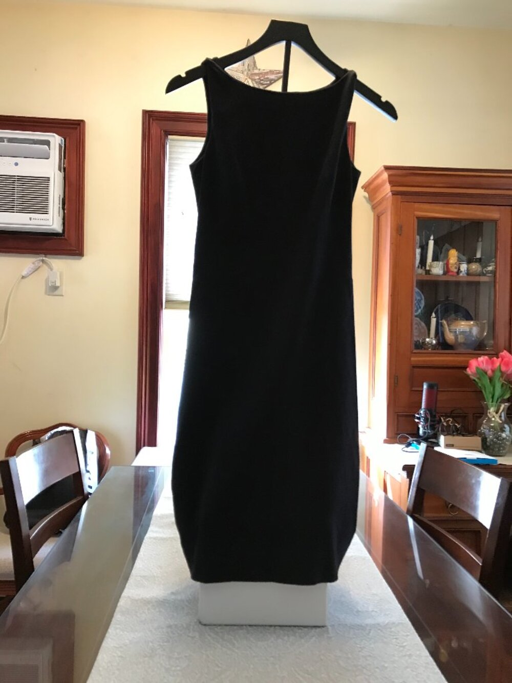 M.M.LaFleur Navy Tailored Work Dress w/ Draped Shoulder Detail - 0